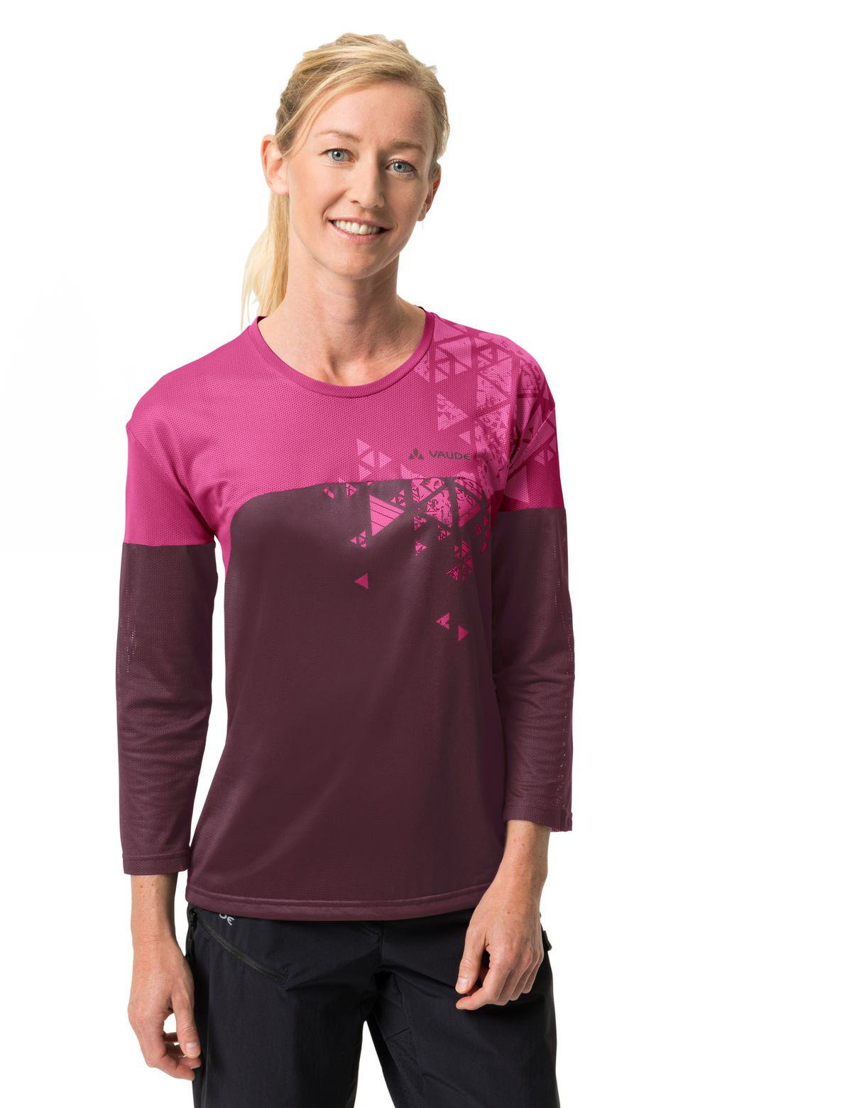 Vaude Moab LS T-Shirt V - Fietsshirt - Dames | Hardloop