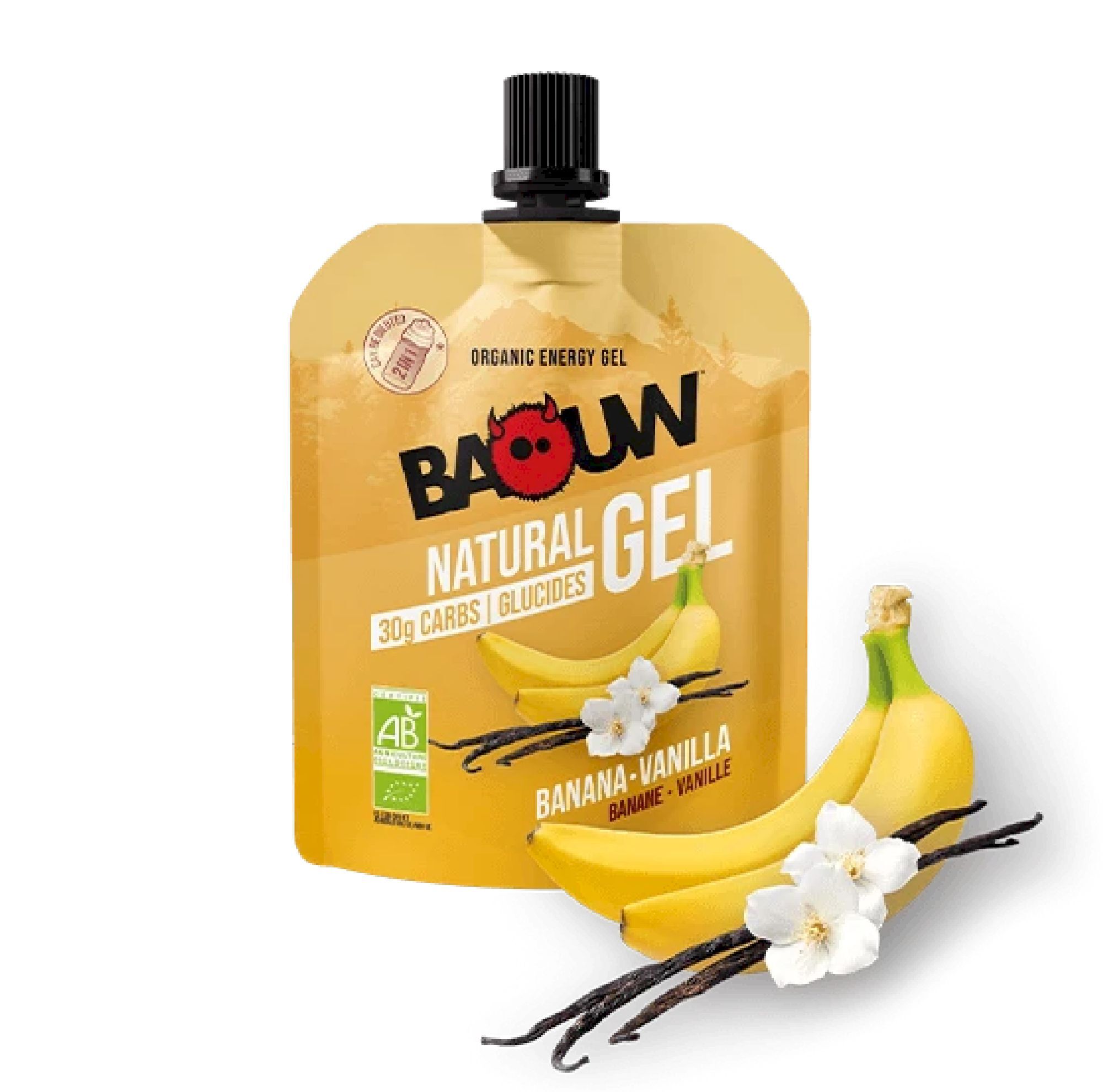 Baouw Banane-Vanille - Energigel | Hardloop