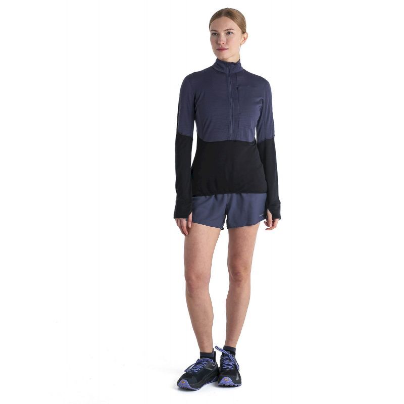 Icebreaker Merino 200 RealFleece Descender LS Half Zip - Merino Fleecejakke - Damer | Hardloop