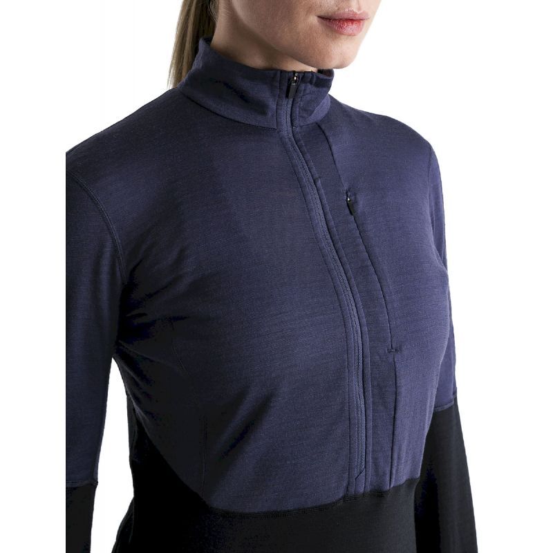 Icebreaker Merino 200 RealFleece Descender LS Half Zip - Merino Fleecejakke - Damer | Hardloop