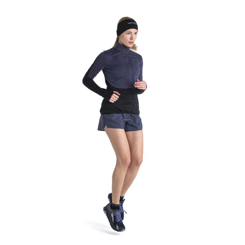 Icebreaker Merino 200 RealFleece Descender LS Half Zip - Merino Fleecejakke - Damer | Hardloop