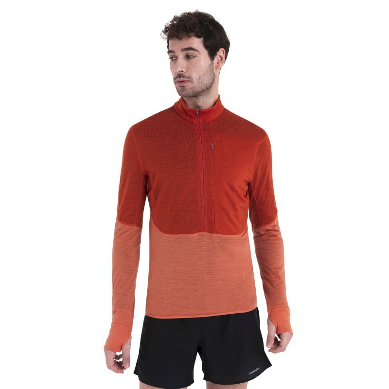 Icebreaker Merino 200 RealFleece Descender LS Half Zip - Pánská fleesová mikina | Hardloop