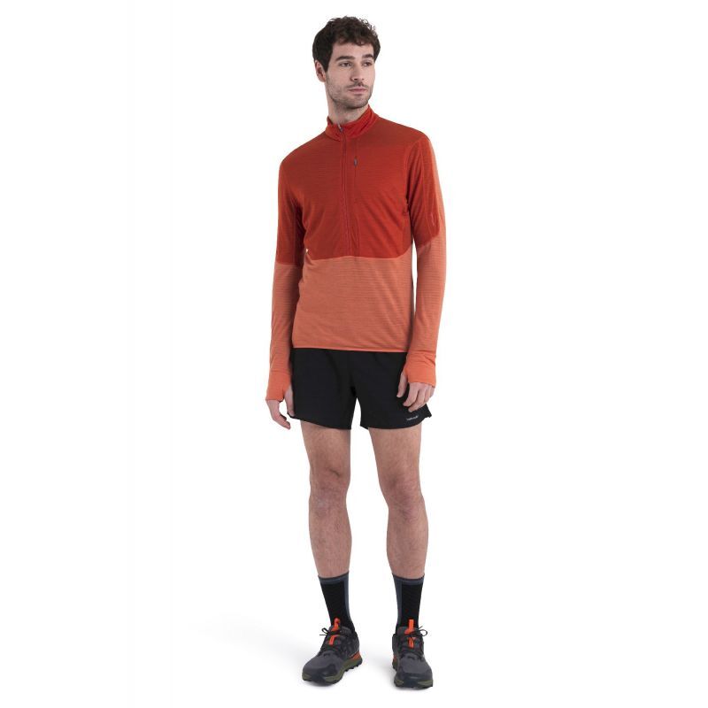Icebreaker Merino 200 RealFleece Descender LS Half Zip - Merino Fleecejakke - Herrer | Hardloop