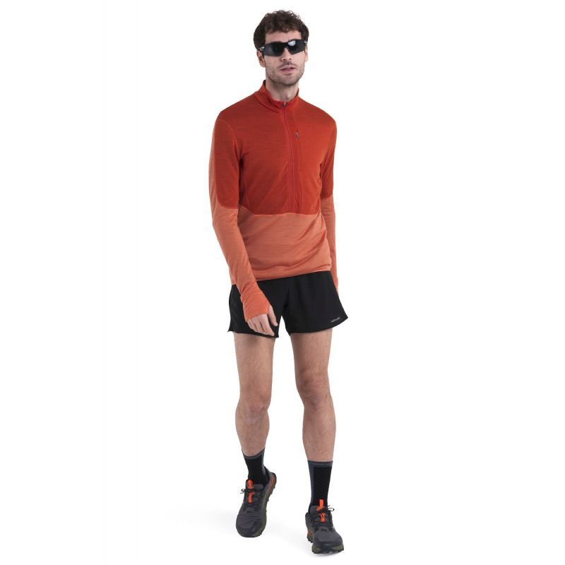 Icebreaker Merino 200 RealFleece Descender LS Half Zip - Merino Fleecejacka - Herr | Hardloop