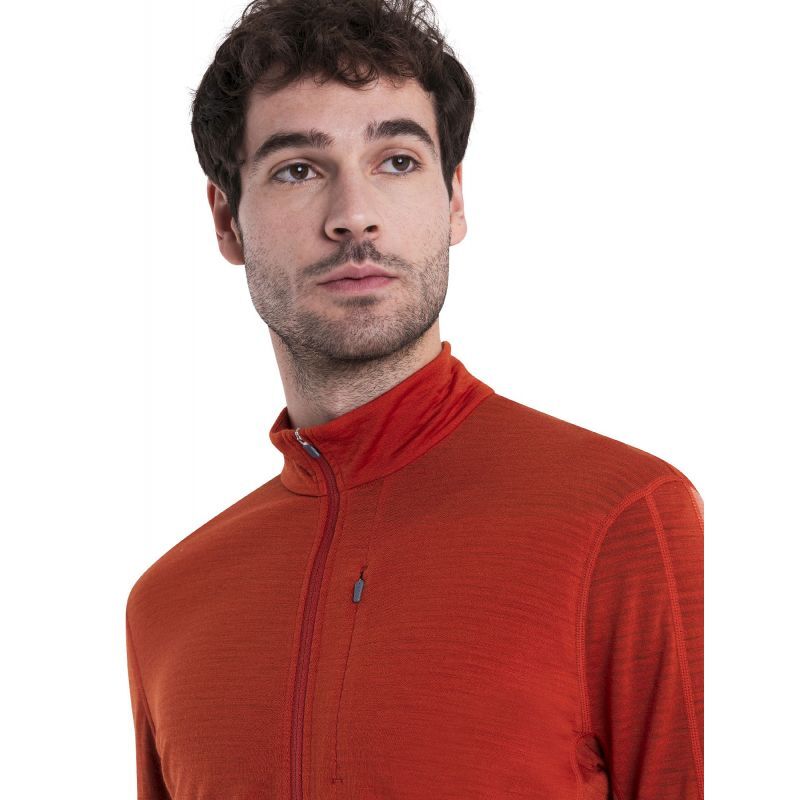 Icebreaker Merino 200 RealFleece Descender LS Half Zip - Pánská fleesová mikina | Hardloop