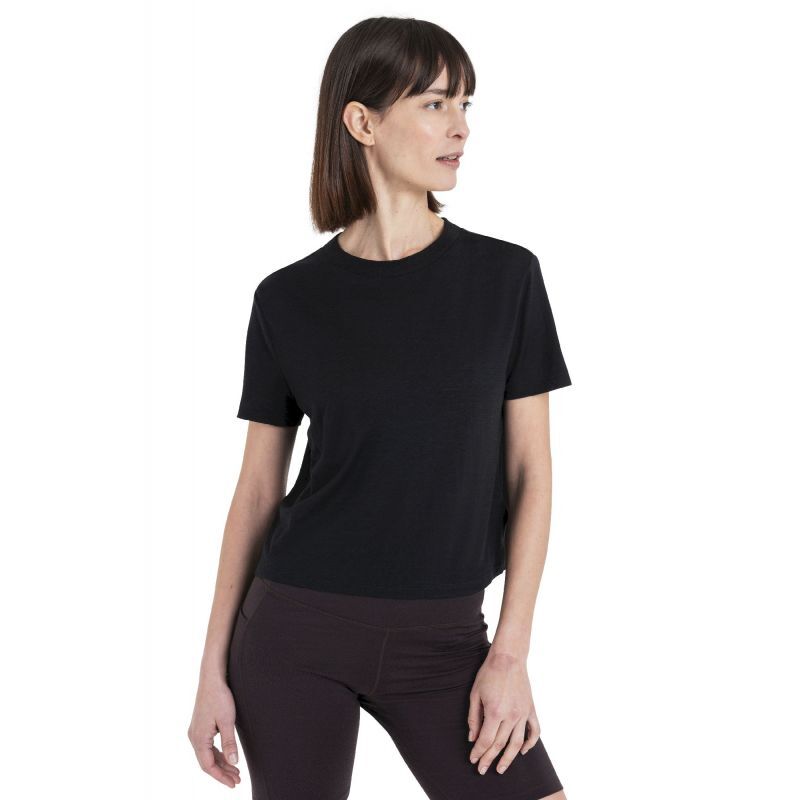 Icebreaker Merino 150 Tech Lite III SS Crop Tee - Merino-shirt - Damer | Hardloop