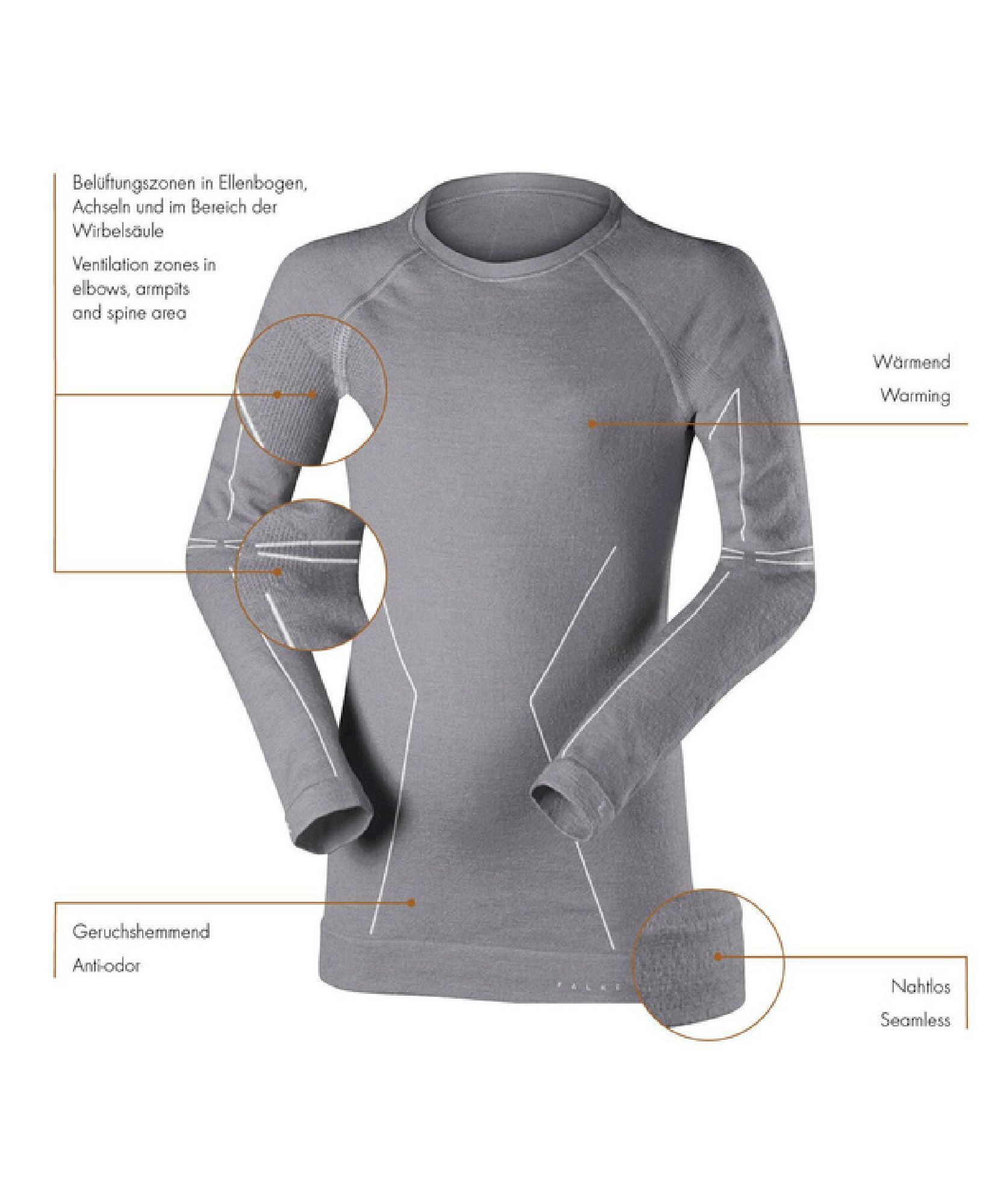 Falke Wool-Tech Kids Long Sleeve - Maillot enfant