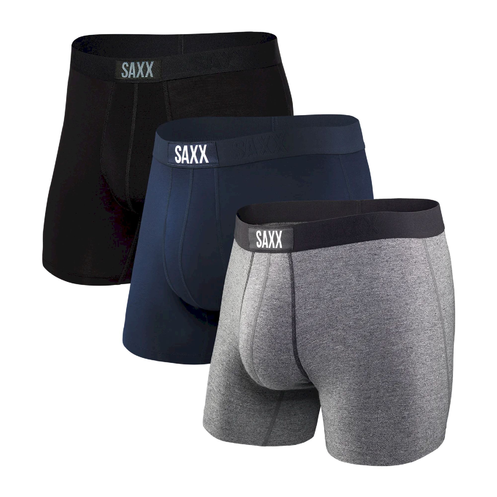 Saxx Vibe Super Soft 3-Pack - Bokseri - Miehet | Hardloop