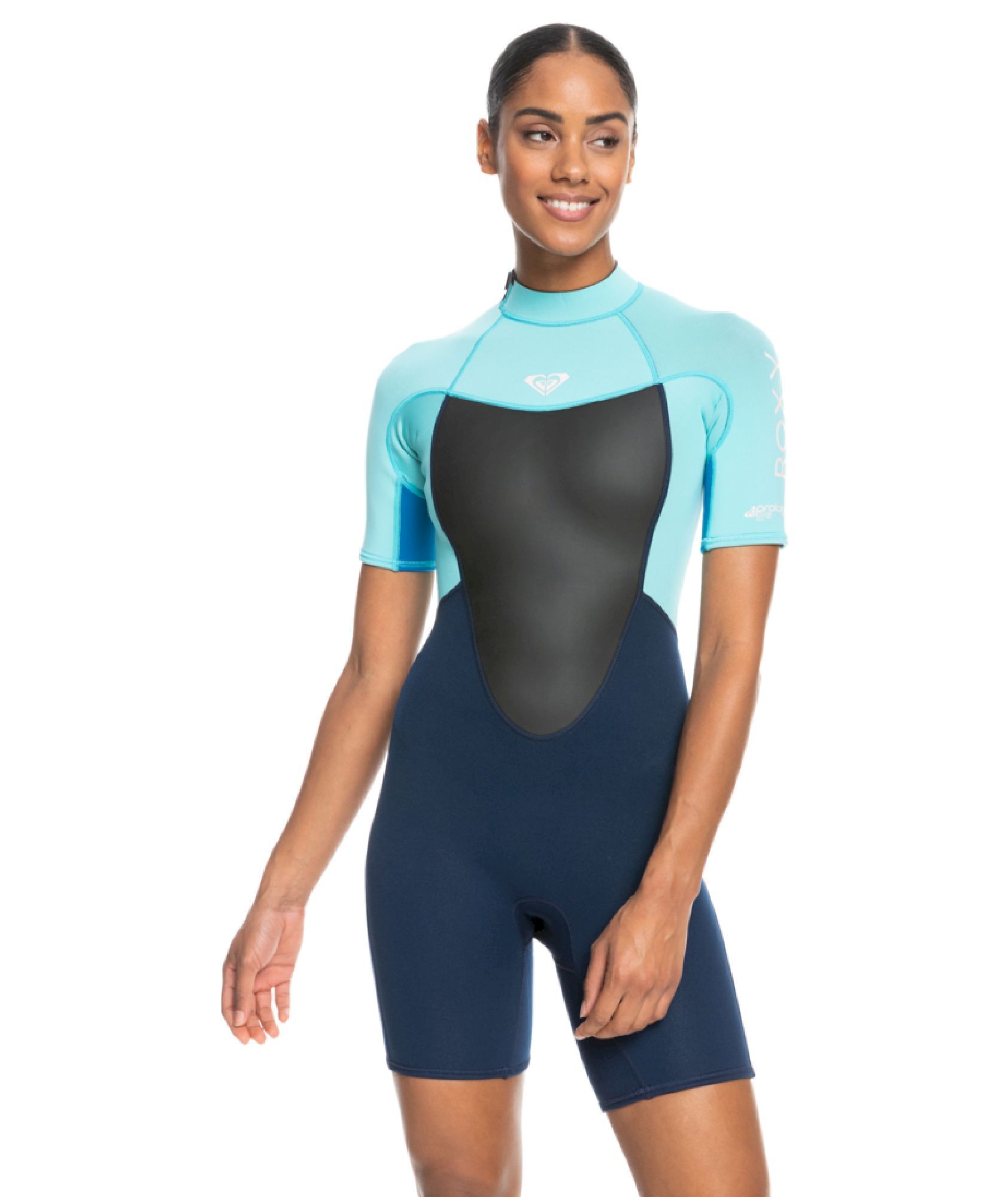 Roxy 2/2 mm Prologue Springsuit Back Zip SS - Våtdräkt för surfing - Dam | Hardloop