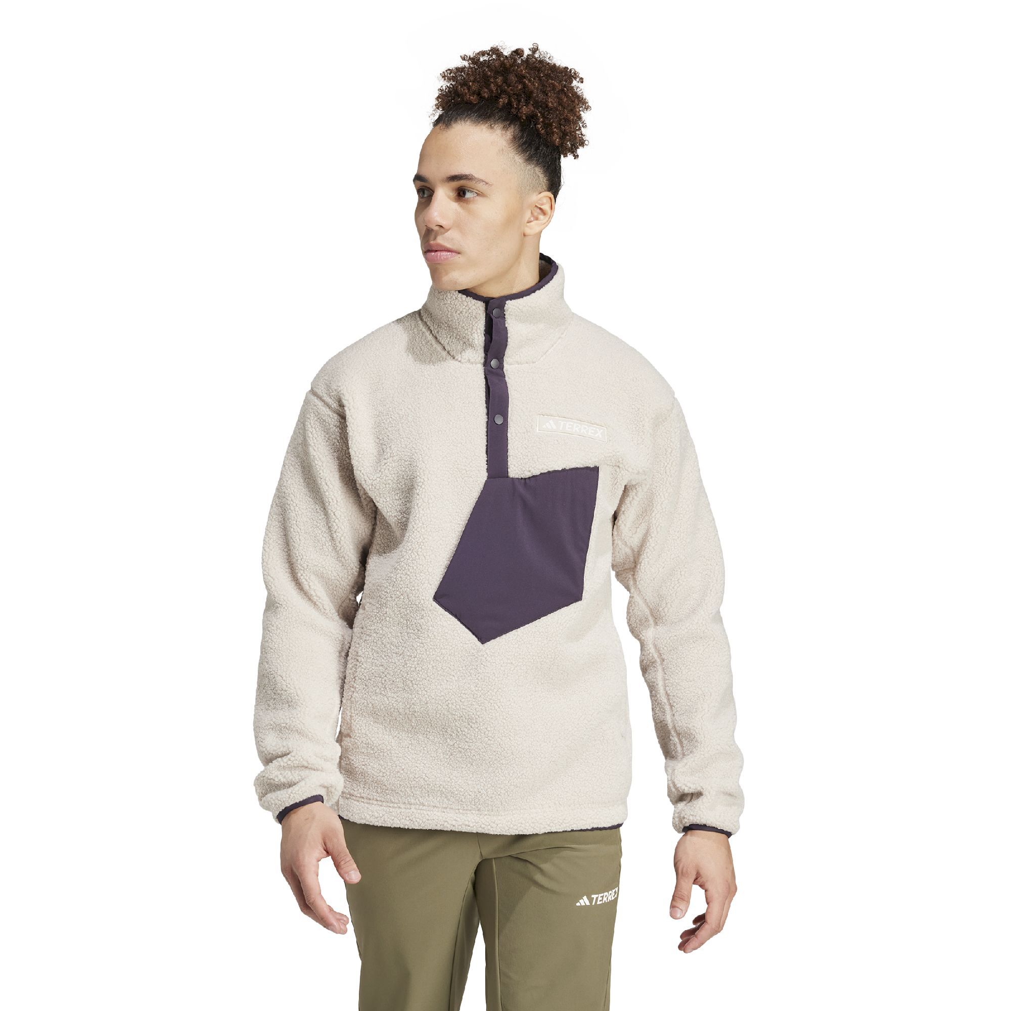 adidas Terrex Xploric Pile Snap - Fleecevest - Heren | Hardloop