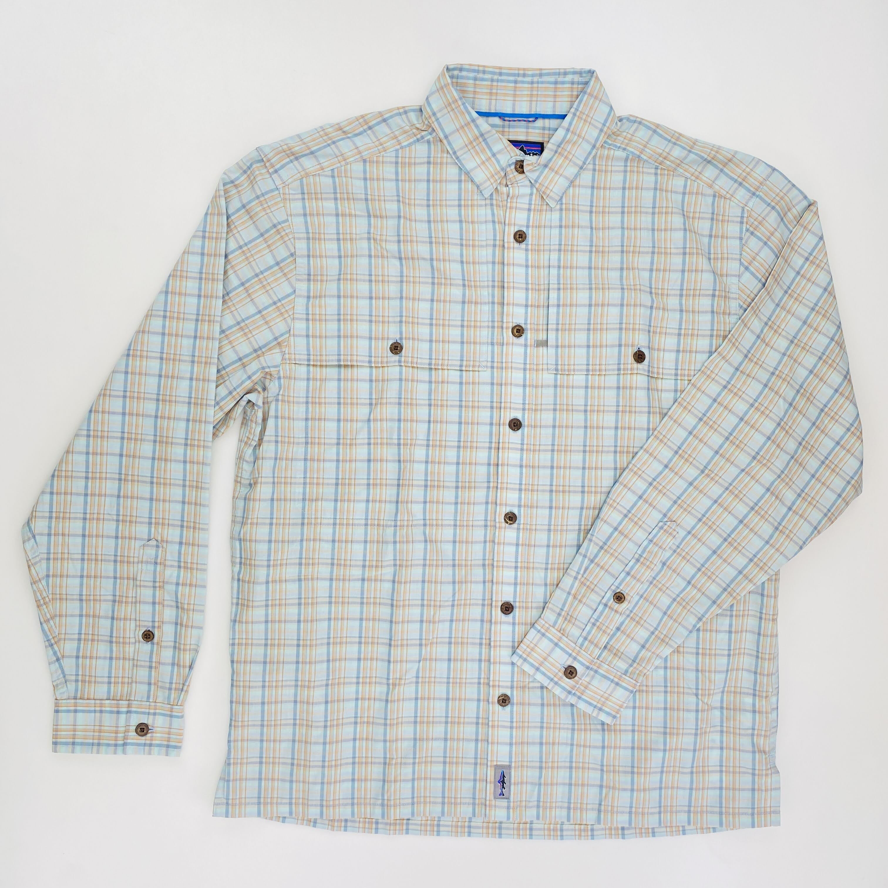 Patagonia M'S L/S Island Hopper Shirt - Second Hand Shirt - Men's - Blue - M | Hardloop