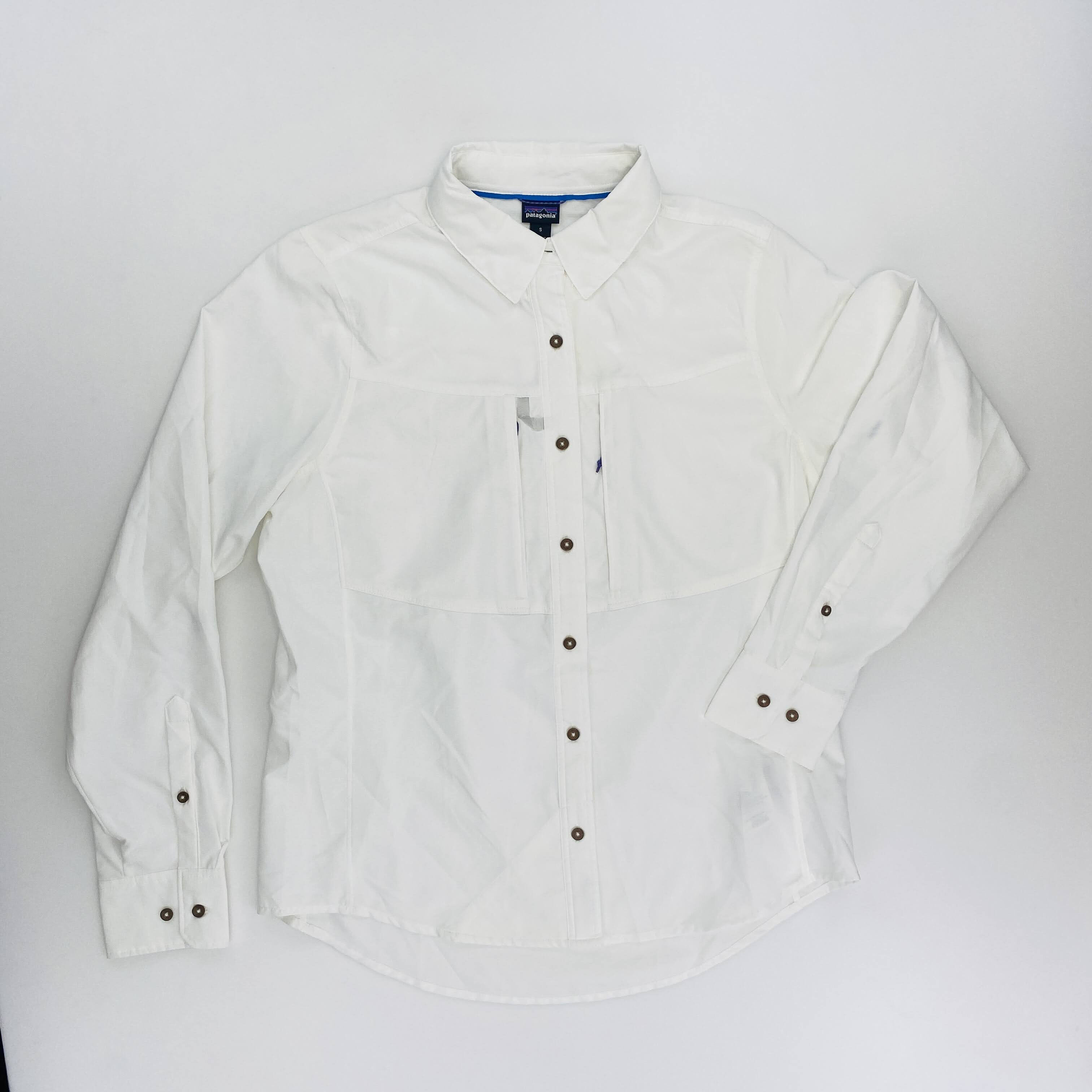 Patagonia W'S L/S Sol Patrol Shirt - Second Hand Paita - Naiset - Valkoinen - S | Hardloop