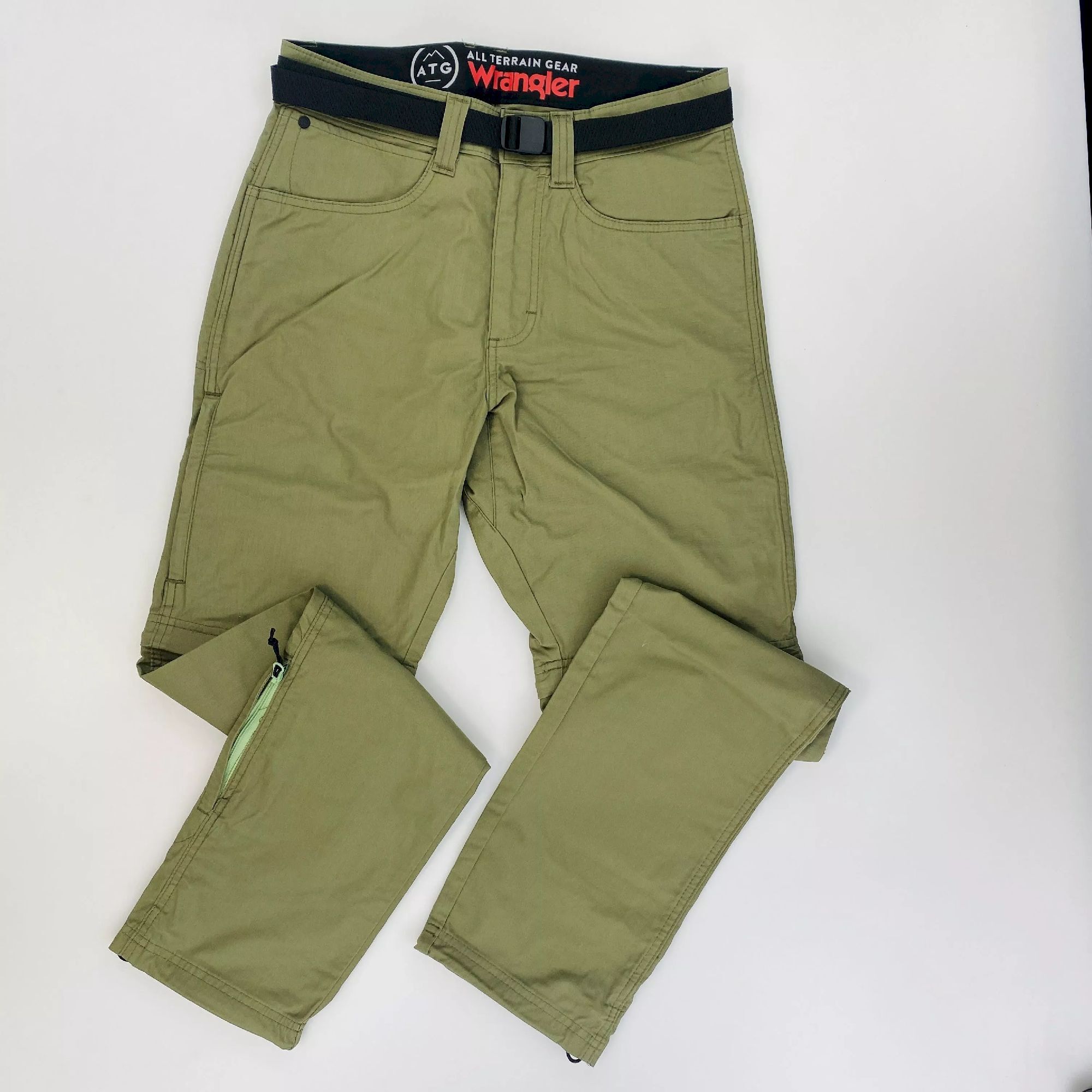 Wrangler Packable Zipoff Cargo Pant - Second Hand Spodnie turystyczne - Kaki - 46 | Hardloop