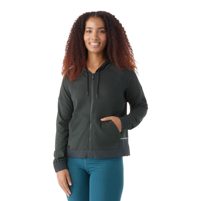 Merino hoodie full zip sale