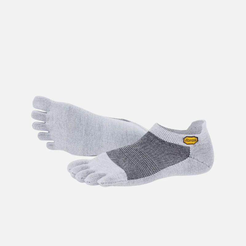 Vibram Five Fingers Athletic No-Show - Chaussettes Light Grey L (42 - 45)