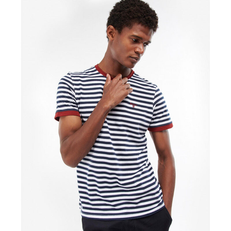 Barbour Quay Stripe Tee - T-shirt - Men's | Hardloop