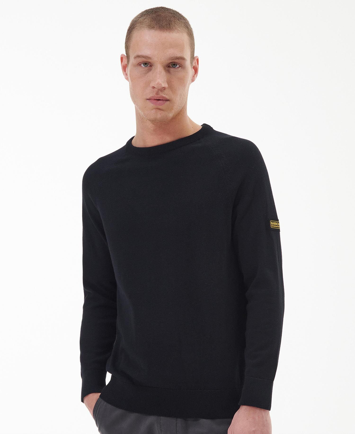 Barbour International Cotton Crew Knit - Felpa - Uomo | Hardloop