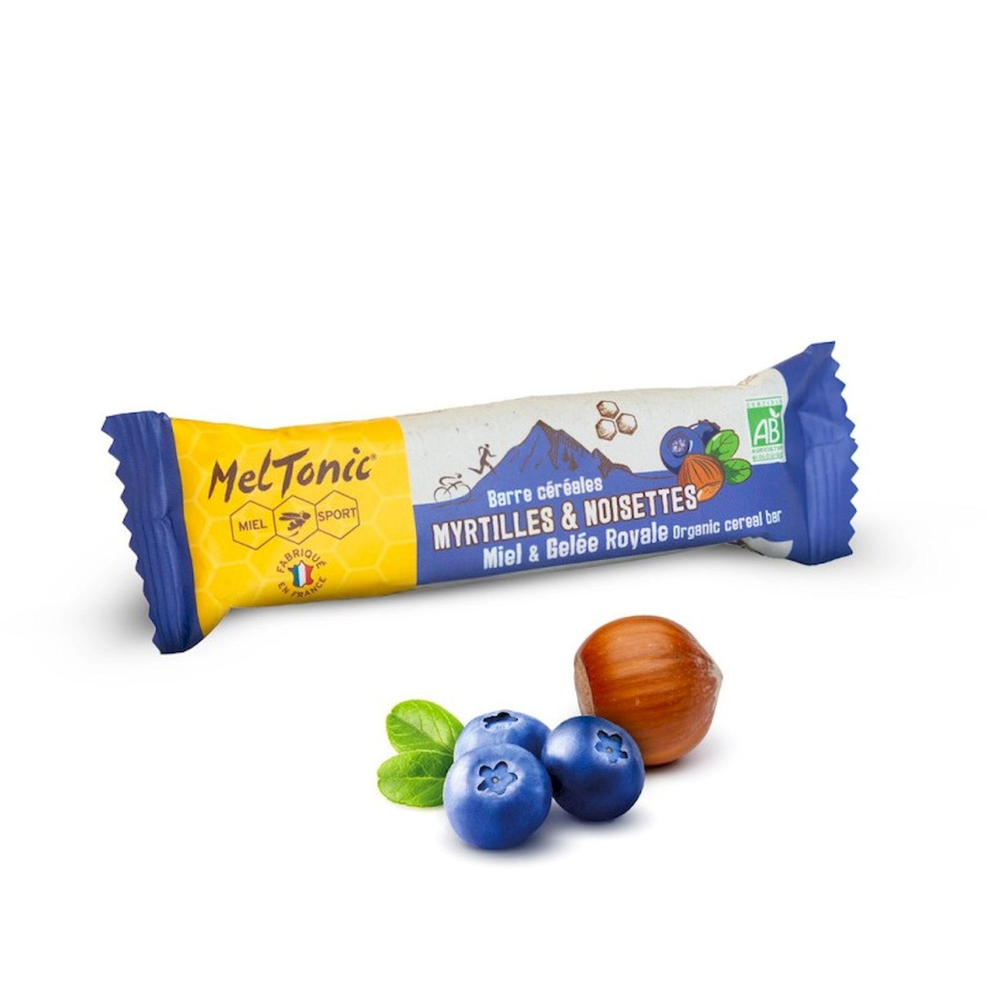 Meltonic Barre Cereales Bio Myrtilles & Noisettes - Energieriegel