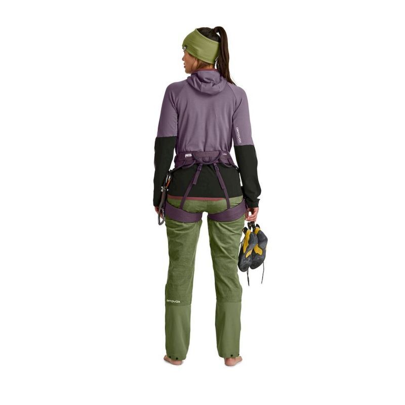Ortovox Fleece Rib Hoody - Merino Fleecejacka - Dam | Hardloop