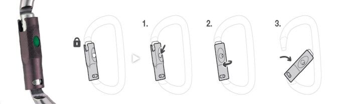 Petzl Am'D Ball Lock - Horolezecká karabina | Hardloop