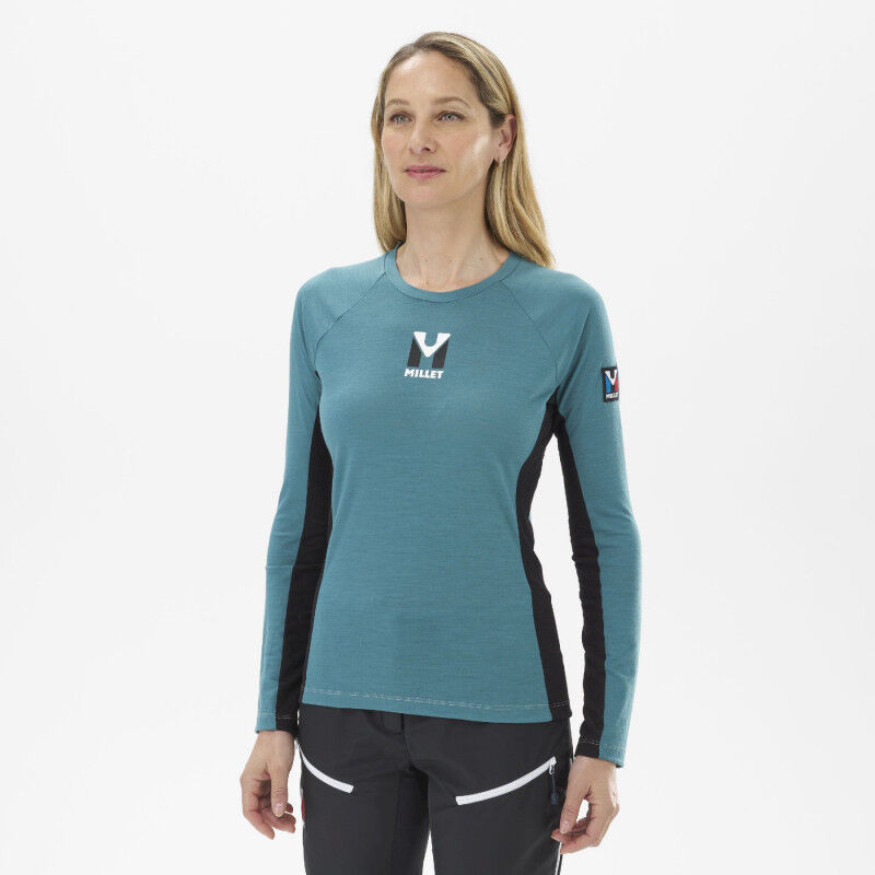 Millet Trilogy Wool TS LS - Merinouldtrøj - Damer | Hardloop