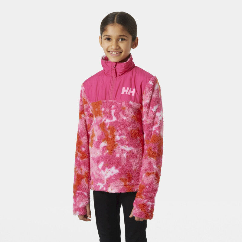 Sweatshirt Helly Hansen Champ Enfant - 1/2 Zip Polaire Mixte - Manches Longues Avec Troues Pouces