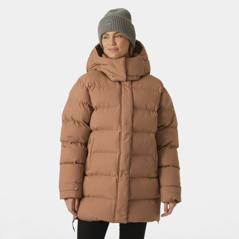 Long puffy parka deals