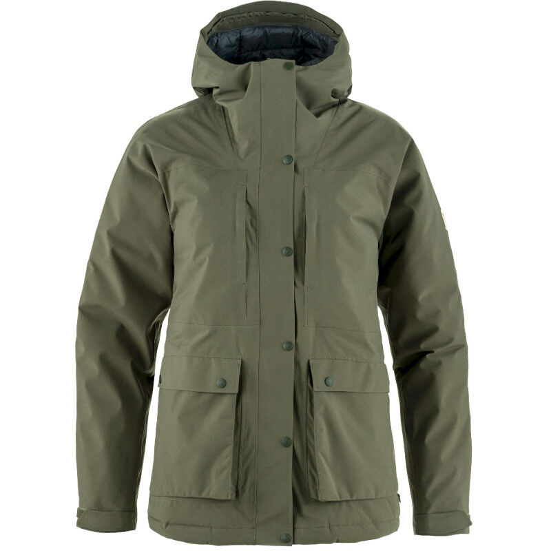 Fjällräven Keb Eco-Shell Giacca Impermeabile Donna – Marrone – Escursionismo E Attività Outdoor Premium - 3