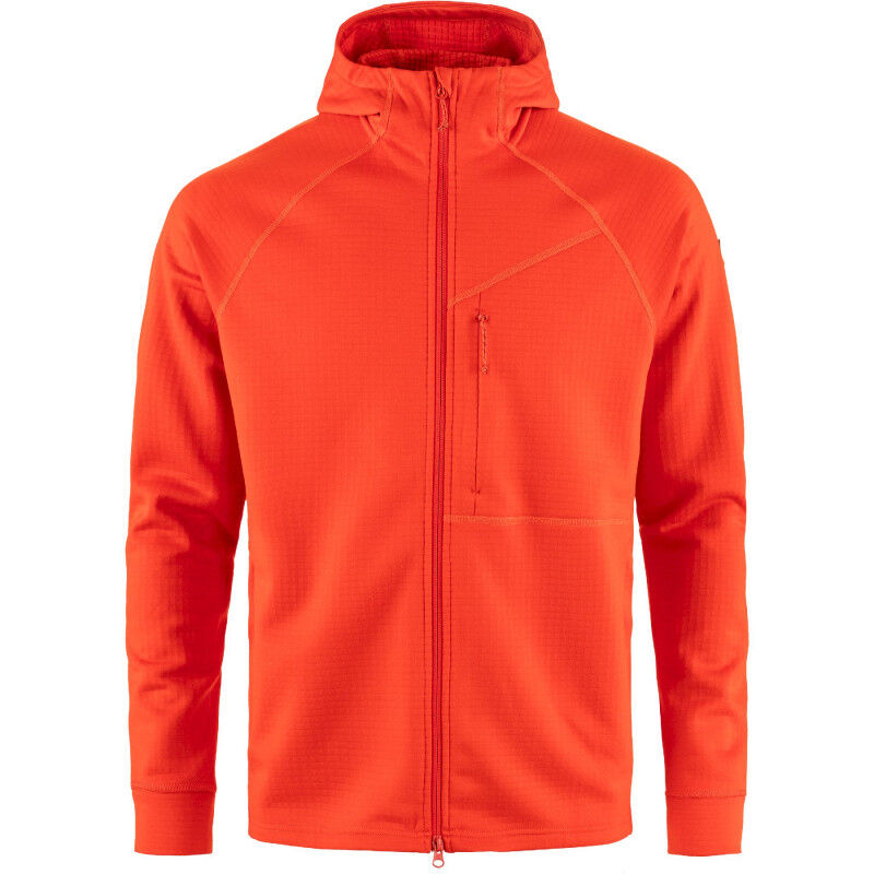 Abisko Grid Fleece Hoodie - Fleecetakki - Miehet