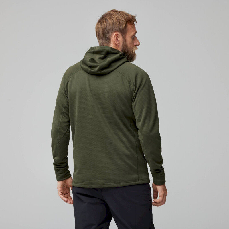 Fjällräven Abisko Grid Fleece Hoodie - Fleecejacke - Herren | Hardloop