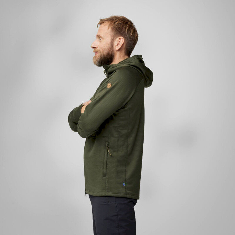 Fjällräven Abisko Grid Fleece Hoodie - Fleecejacke - Herren | Hardloop