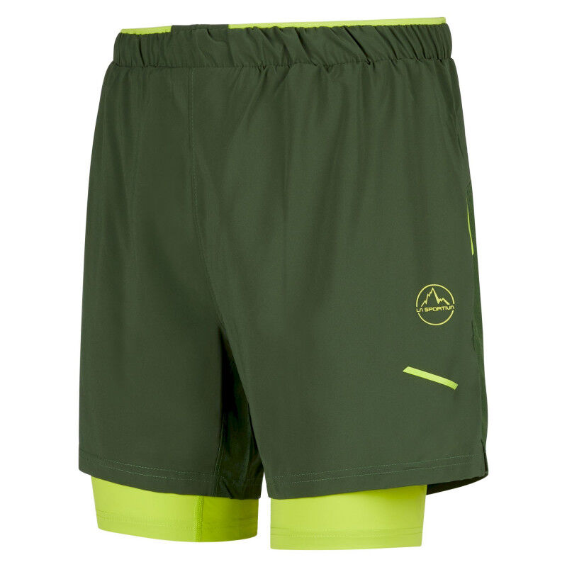 Salomon green running shorts men's size M on sale lined reflective