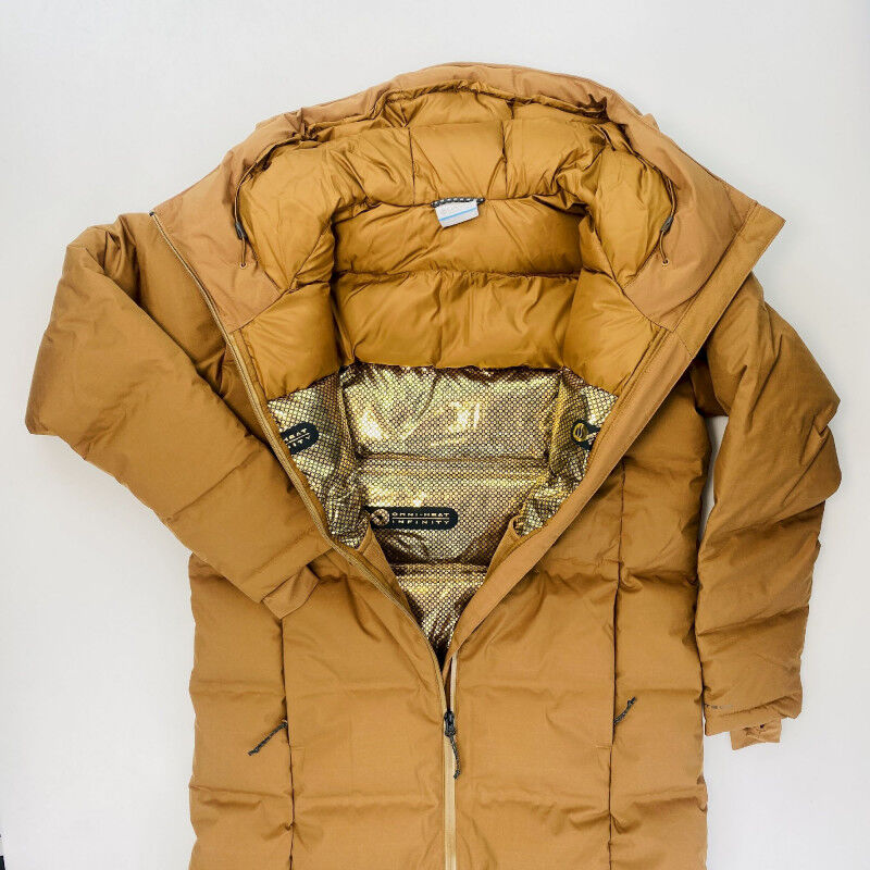 Columbia Opal Hill Mid Down Jacket - Tweedehands Parka - Dames - Bruin - S | Hardloop