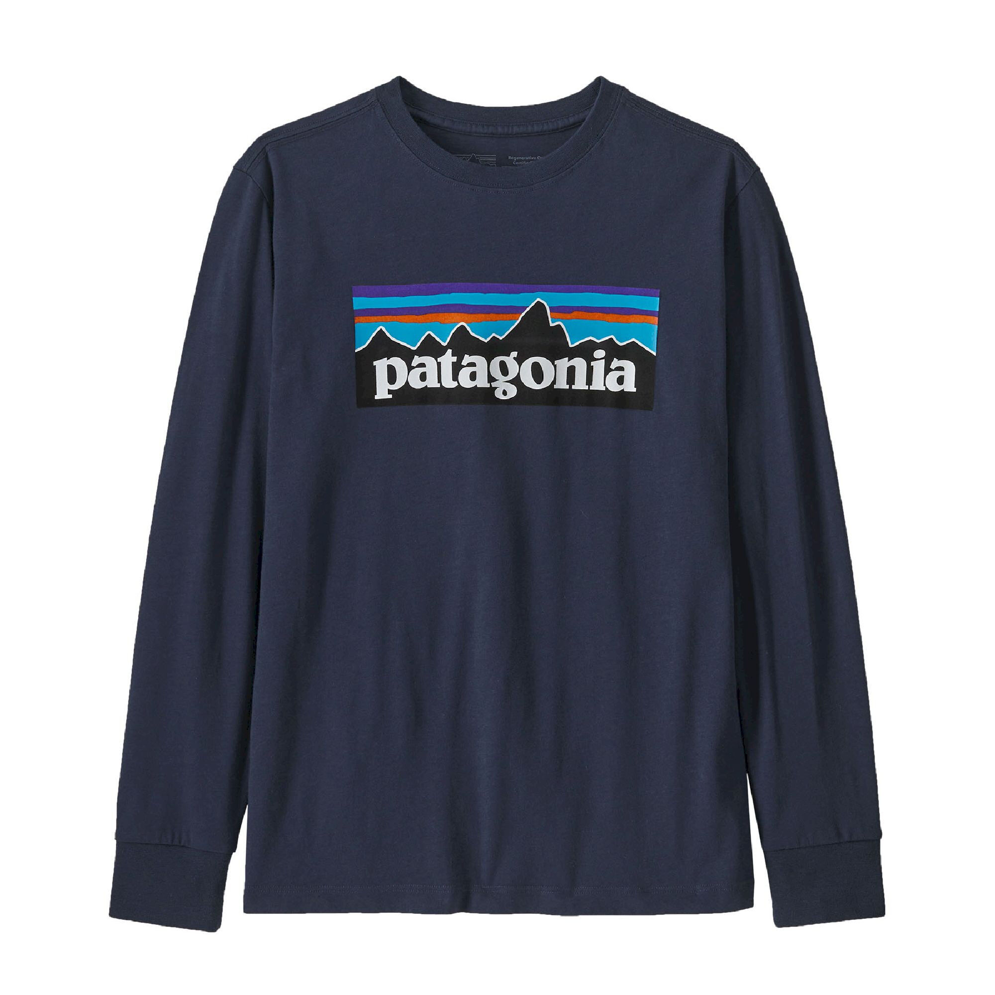 Patagonia K's L/S Regenerative Organic Certified Cotton P-6 T-Shirt - Camiseta - Niños | Hardloop