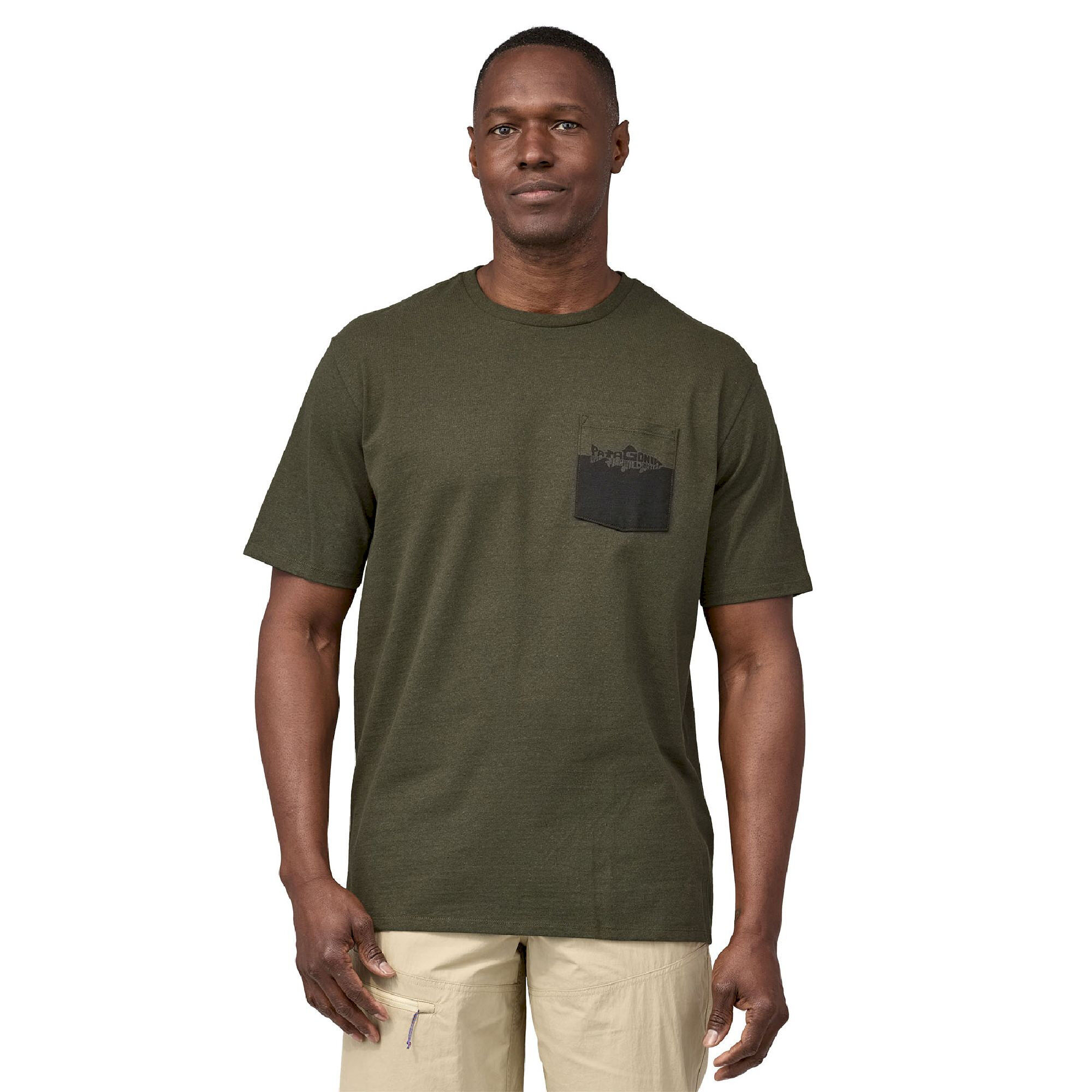 Patagonia Wild Waterline Pocket Responsibili-Tee - Pánské triko | Hardloop