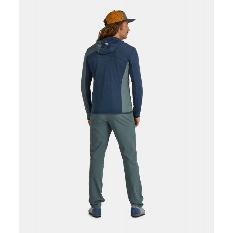 Ortovox Fleece Light Grid Hooded Jkt - Fleecejacke - Herren