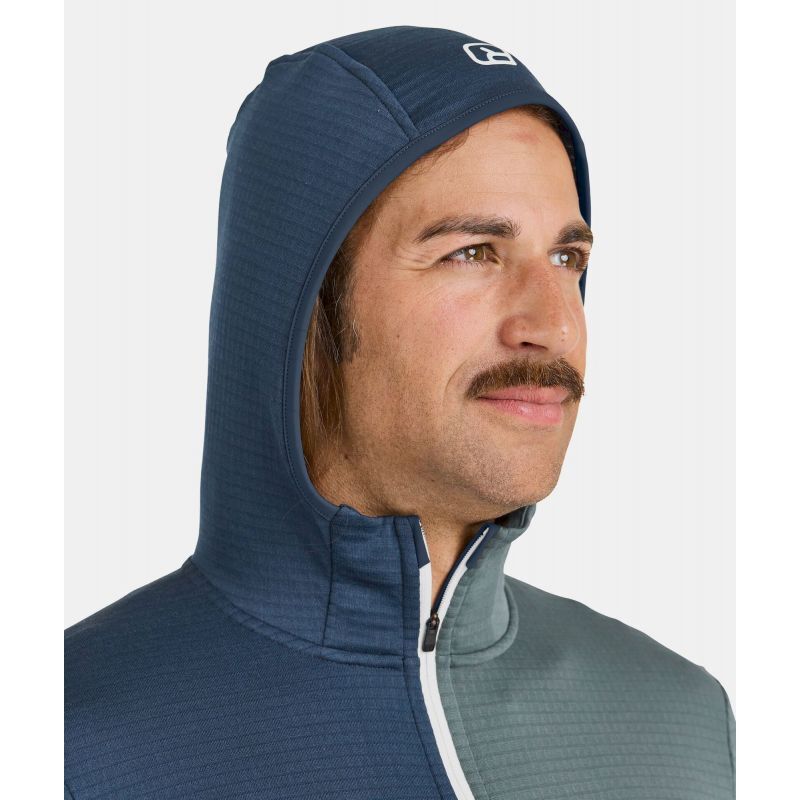 Ortovox Fleece Light Grid Hooded Jkt - Fleecejacke - Herren