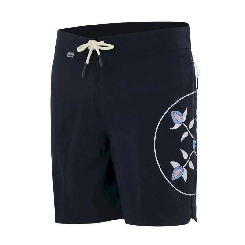 Short De Bain OXBOW D1-TAHARA Homme - Taille W32 - Couleur Turquoise/Blanc/Noir