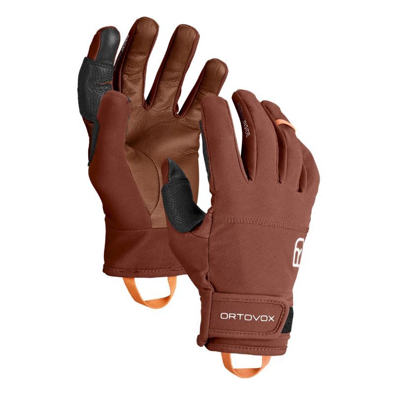 Brown ski gloves mens discount