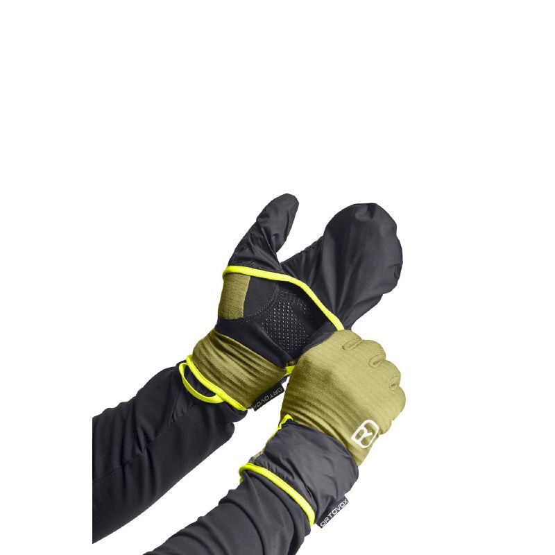 Ortovox Fleece Grid Cover Glove - Rękawiczki trekkingowe meskie | Hardloop