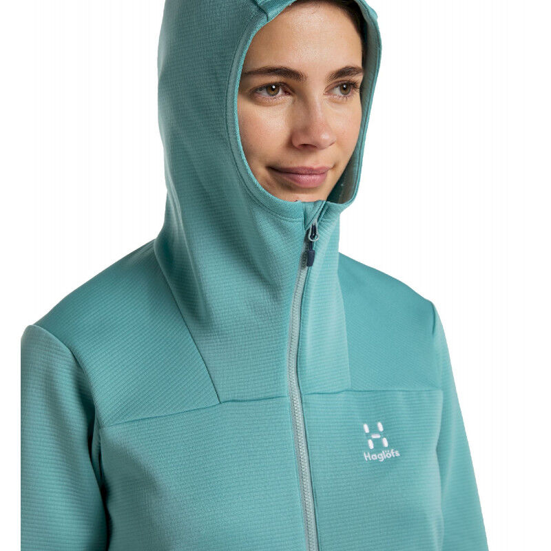 Haglöfs Willow Mid Hood Women - Fleecejakke - Damer | Hardloop