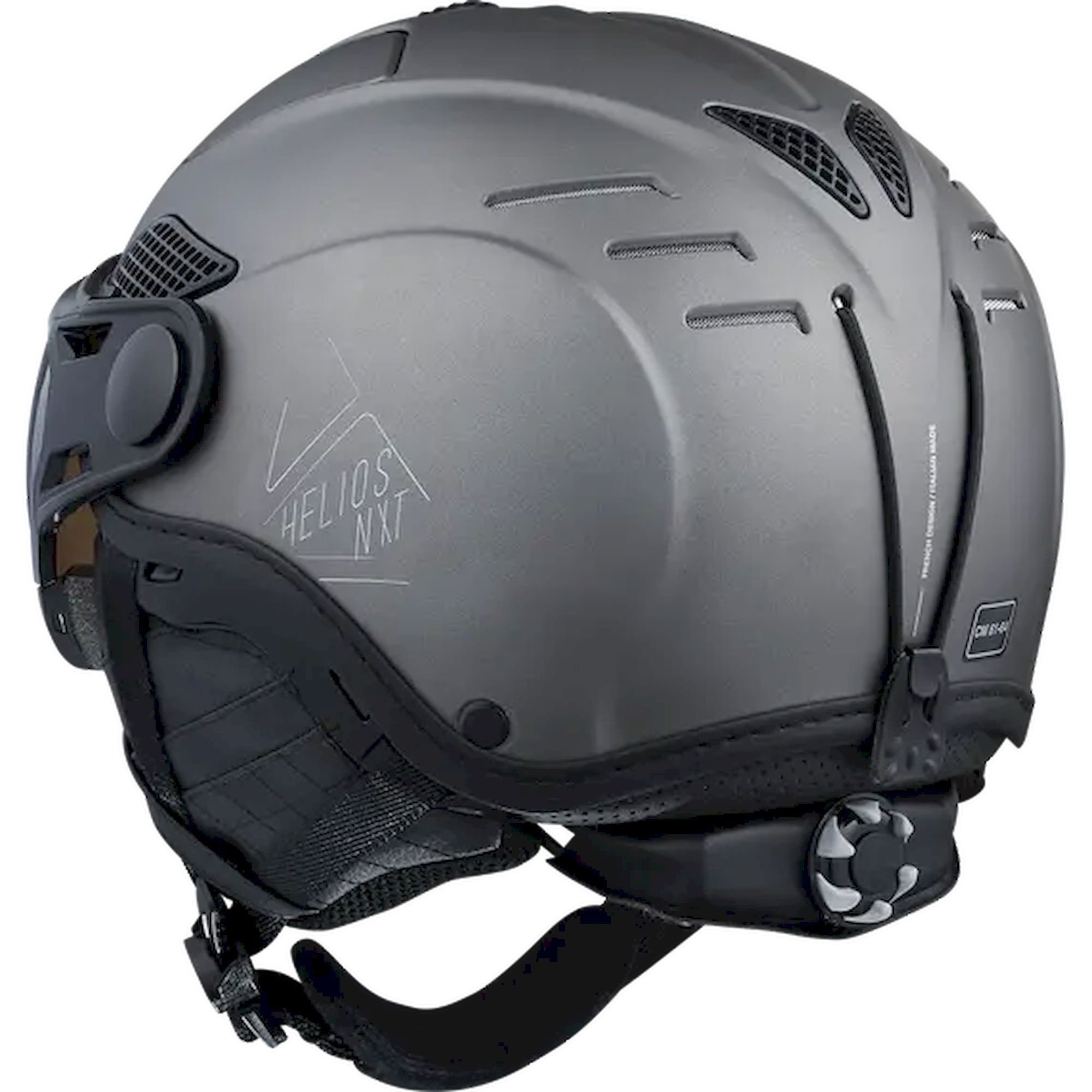 Cairn Helios Leather Evolight NXT - Ski helmet with visor | Hardloop