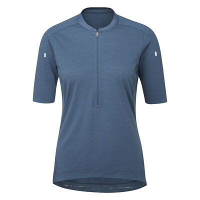 Women's Cindercrino Zip Tee - Lyhythihainen pyöräilypaita - Naiset