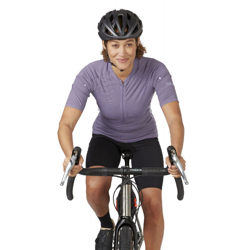 Rab Women's Cindercrino Zip Tee - Cycling jersey - Women's | Hardloop