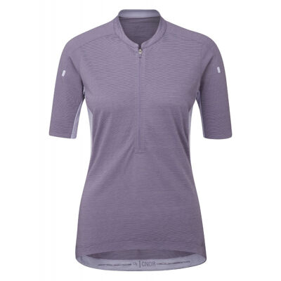 Women's Cindercrino Zip Tee - Short sleeve cycling jersey - Women's