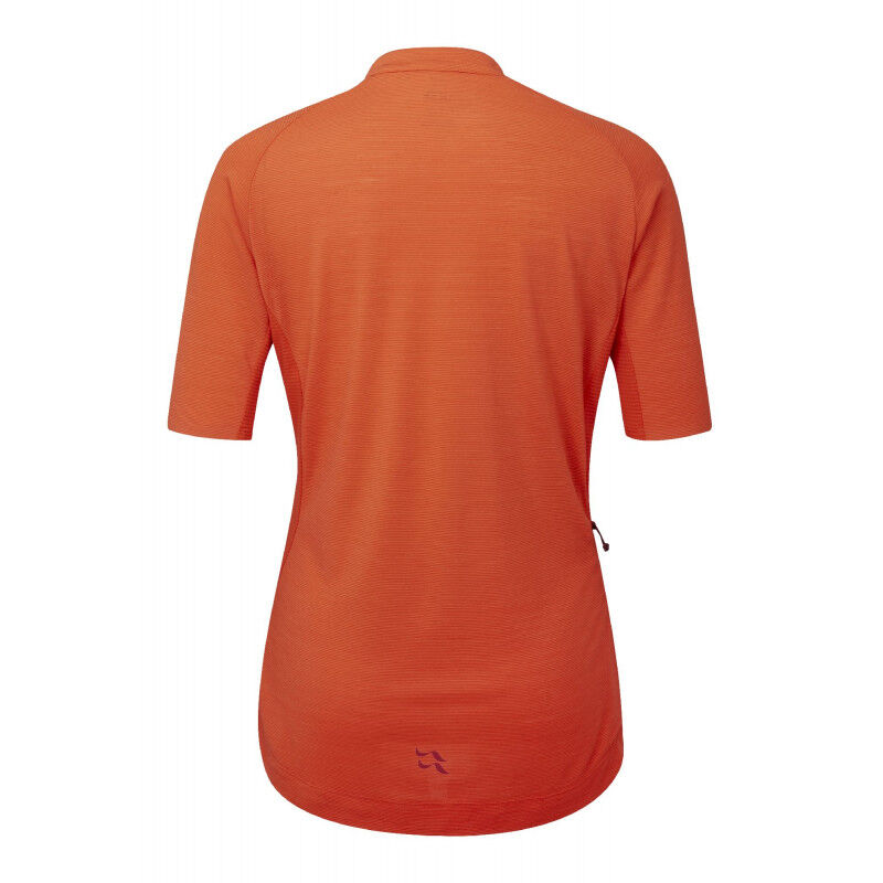 Rab Women's Cindercrino Zip Tee - Dámské cyklistické dres | Hardloop