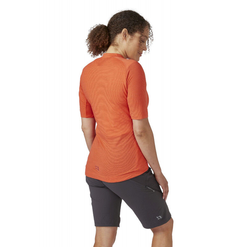 Rab Women's Cindercrino Zip Tee - Maglia ciclismo - Donna | Hardloop