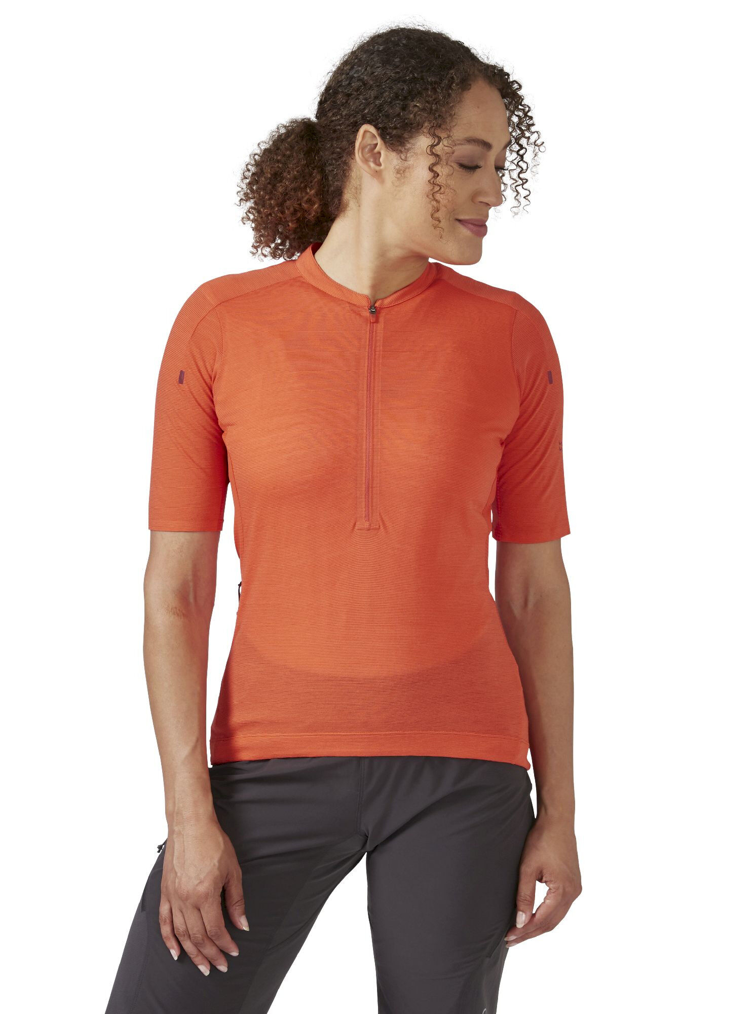 Rab Women's Cindercrino Zip Tee - Cycling jersey - Women's | Hardloop