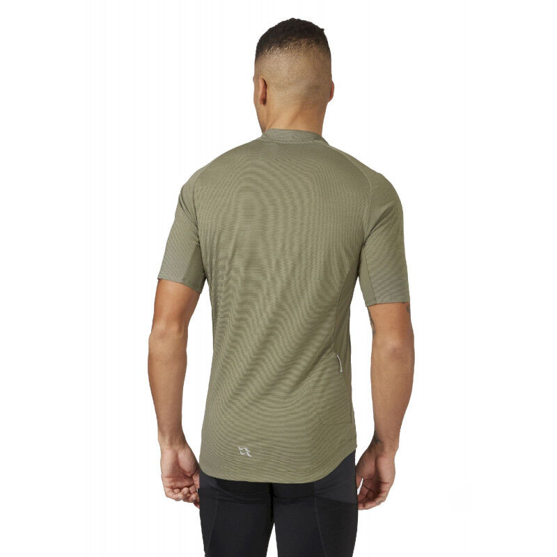 Rab Cindercrino Zip Tee - Maillot vélo homme | Hardloop