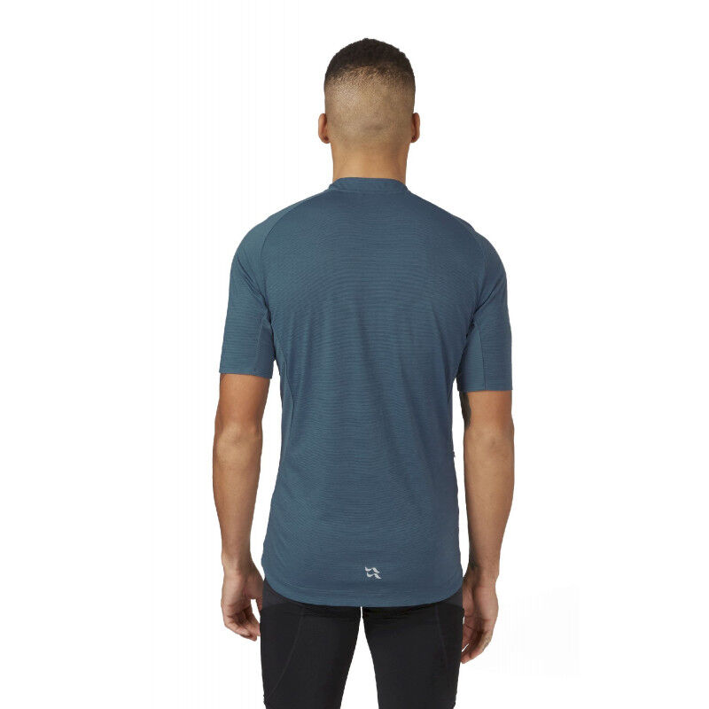 Rab Cindercrino Zip Tee - Pyöräilypusero - Miehet | Hardloop